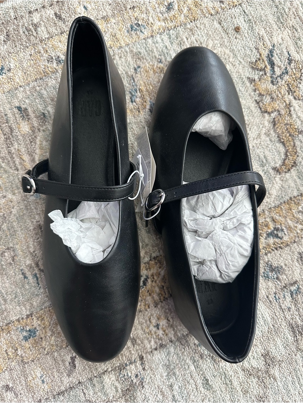 GAP Black Mary Jane Flat with Buckle Strap